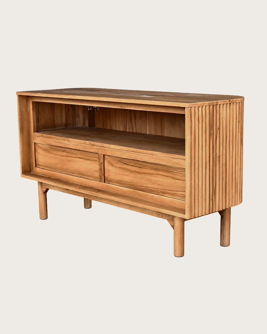 Orma - Meuble salle de bain en bois de teck 2 portes