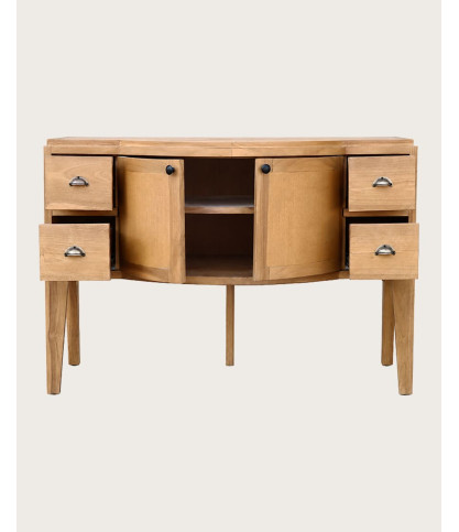 Dikana - Meuble de salle de bain en teck avec rangement, 120 cm