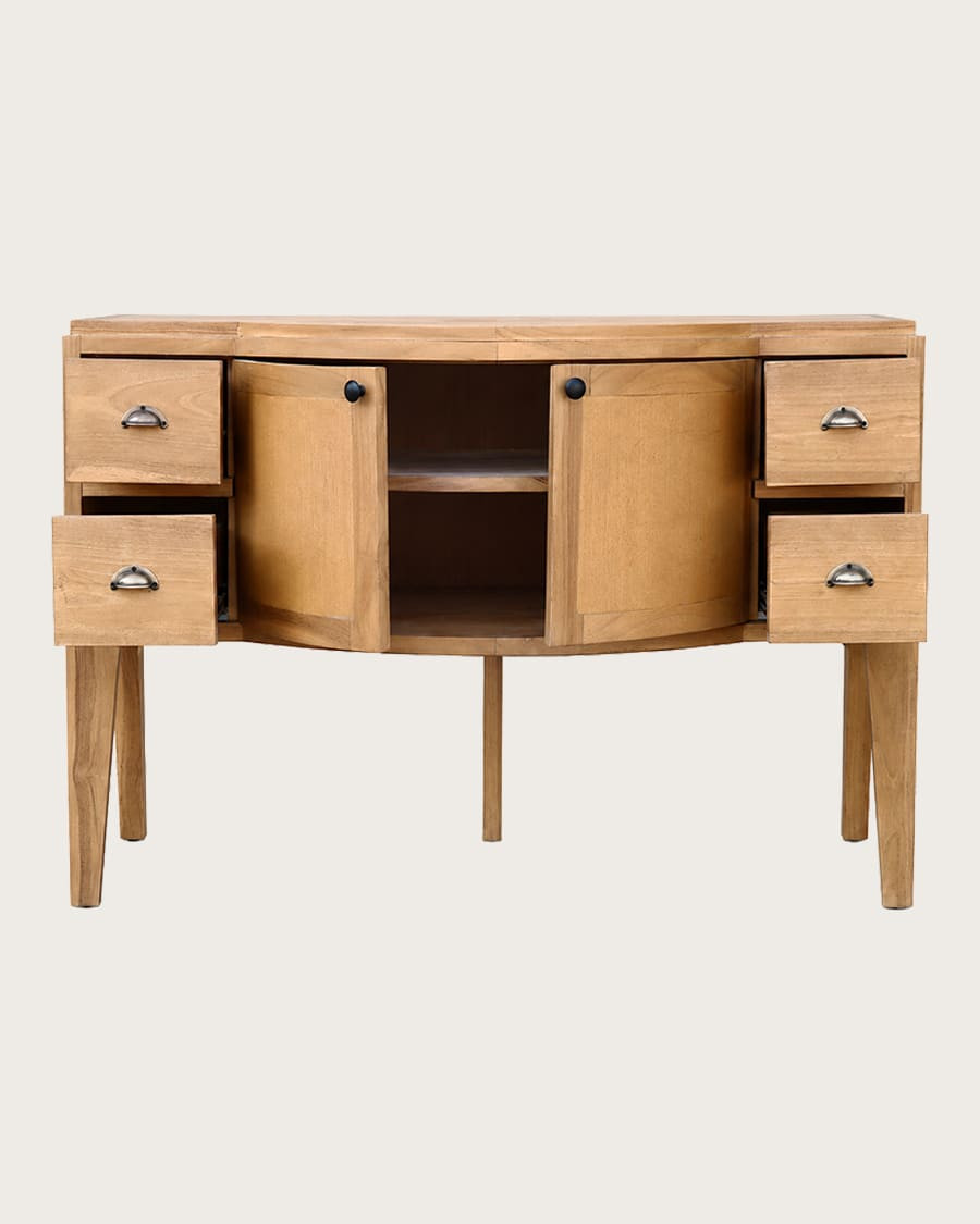 Dikana - Credenza contenitore in teak, 120 cm