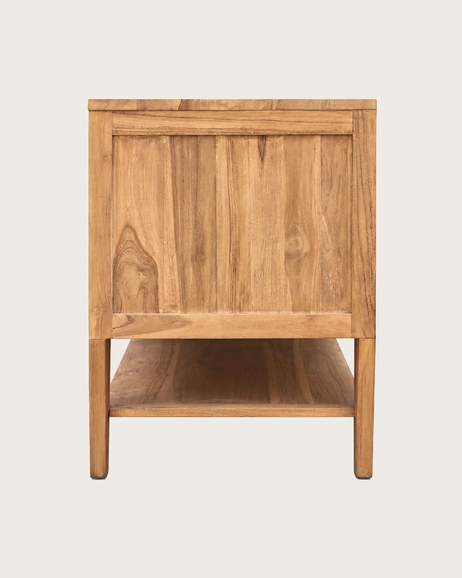 Teresina - Teak Sideboard mit Stauraum, 120 cm