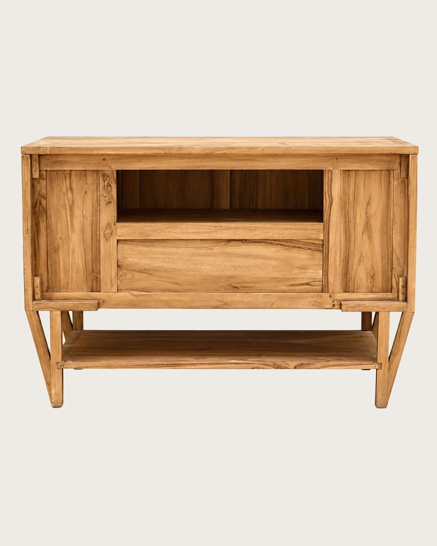 Teresina - Teak Sideboard mit Stauraum, 120 cm