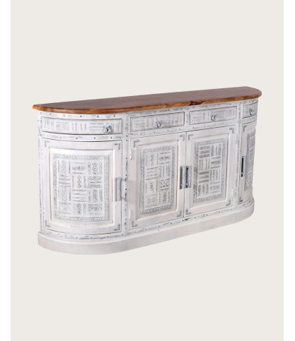 Argo - Enfilade en bois massif de manguier blanc