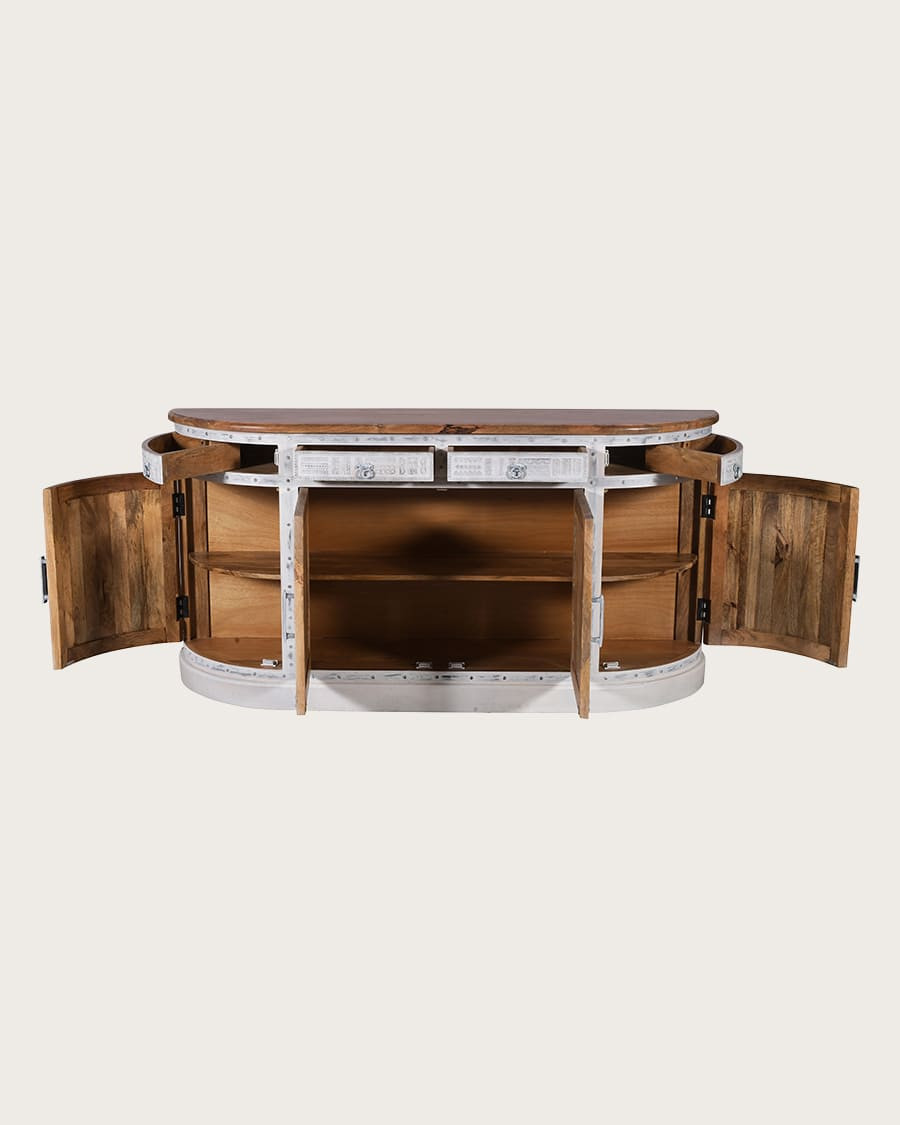 Argo - Dressoir van massief wit mangohout