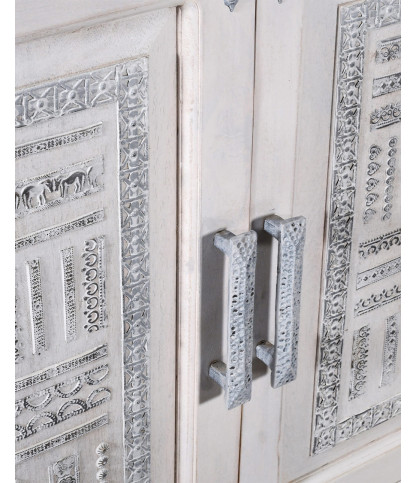 Argo - Enfilade en bois massif de manguier blanc
