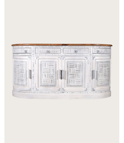 Argo - Enfilade en bois massif de manguier blanc