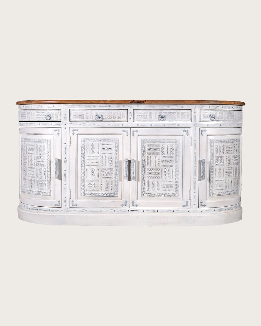 Argo - Enfilade en bois massif de manguier blanc