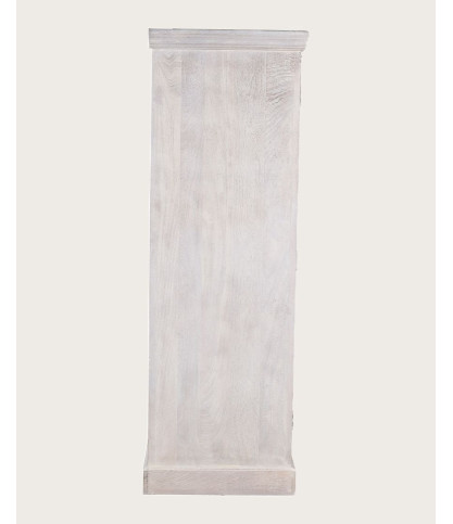 Viva - 2 door wardrobe in solid carved mango wood