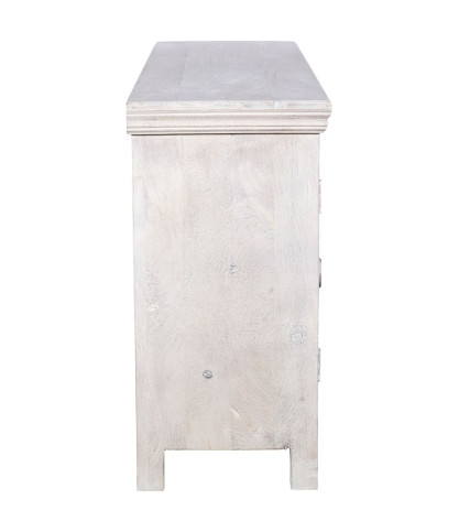 Viva - Wit dressoir met 2 deuren van massief hout, 170 cm