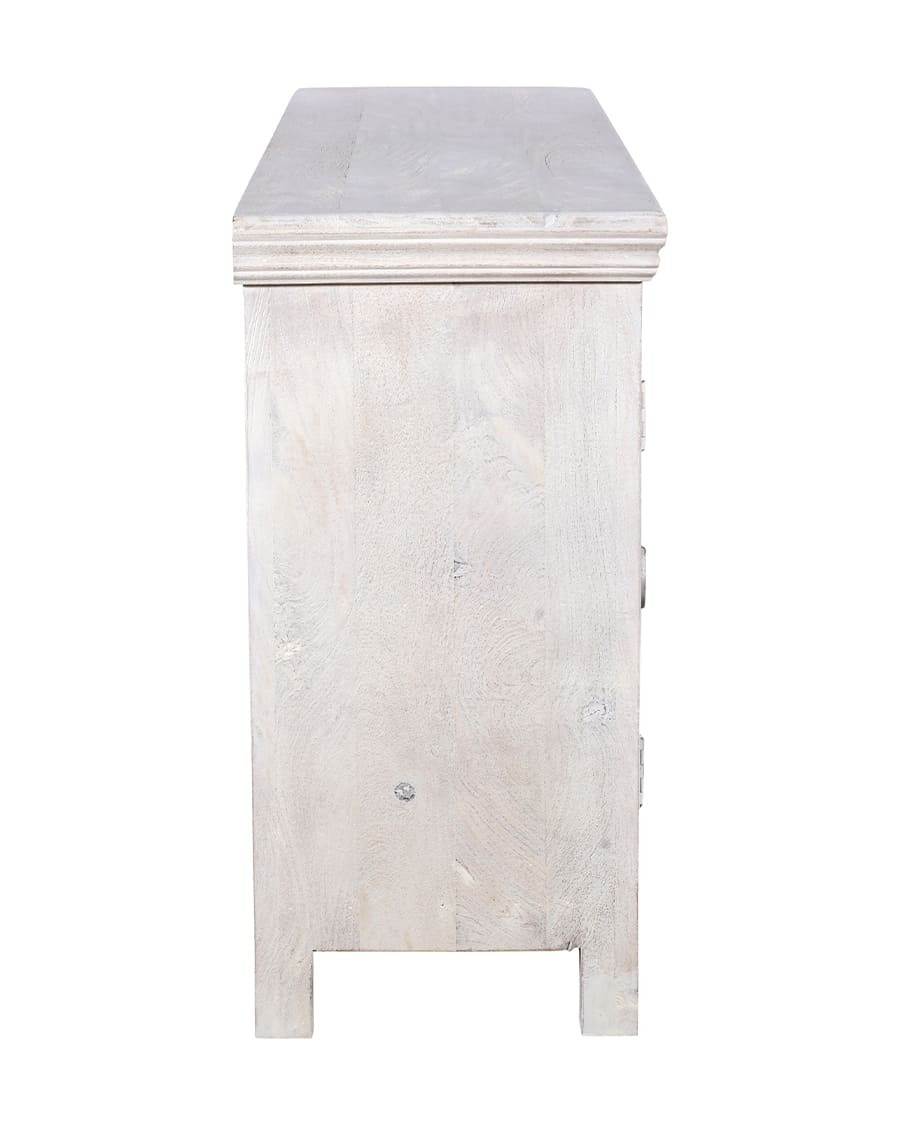 Viva - Wit dressoir met 2 deuren van massief hout, 170 cm