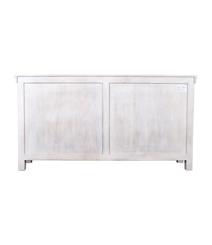 Viva - Wit dressoir met 2 deuren van massief hout, 170 cm