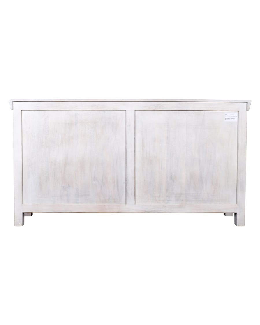 Viva - Wit dressoir met 2 deuren van massief hout, 170 cm
