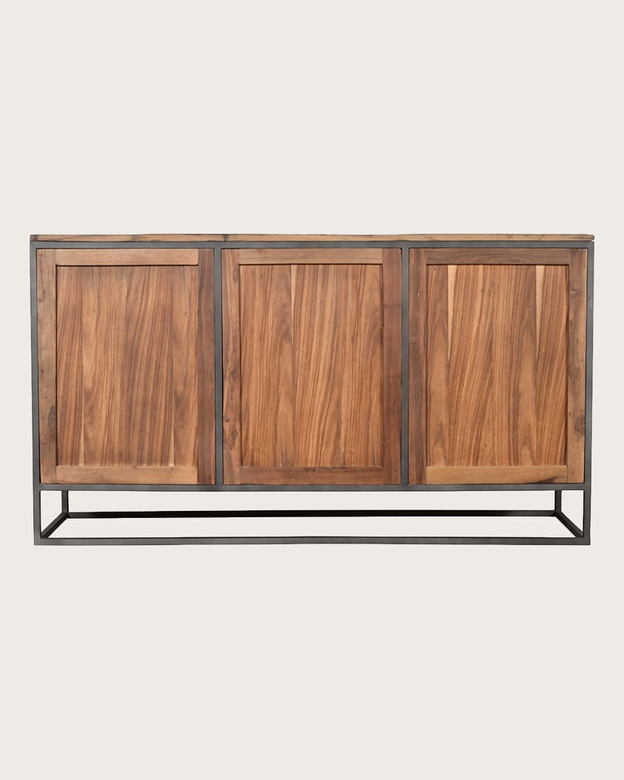 Mandala - Buffet en bois de manguier sculpté, 160 cm