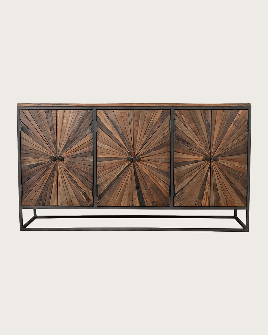 Mandala - Dressoir van gesneden mangohout, 160 cm