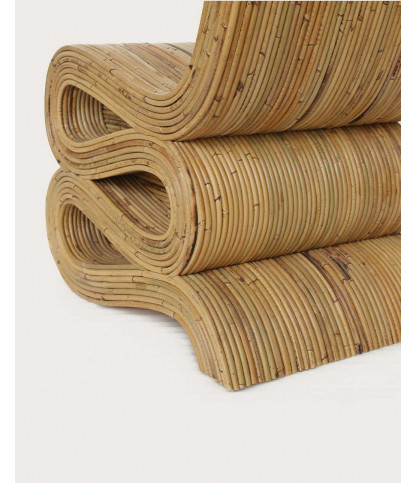 Diu - Designer armchair in woven rattan