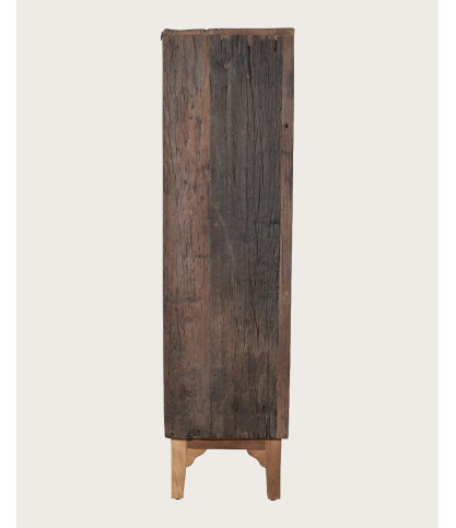 Naya - Armario de madera maciza de mango con 2 puertas