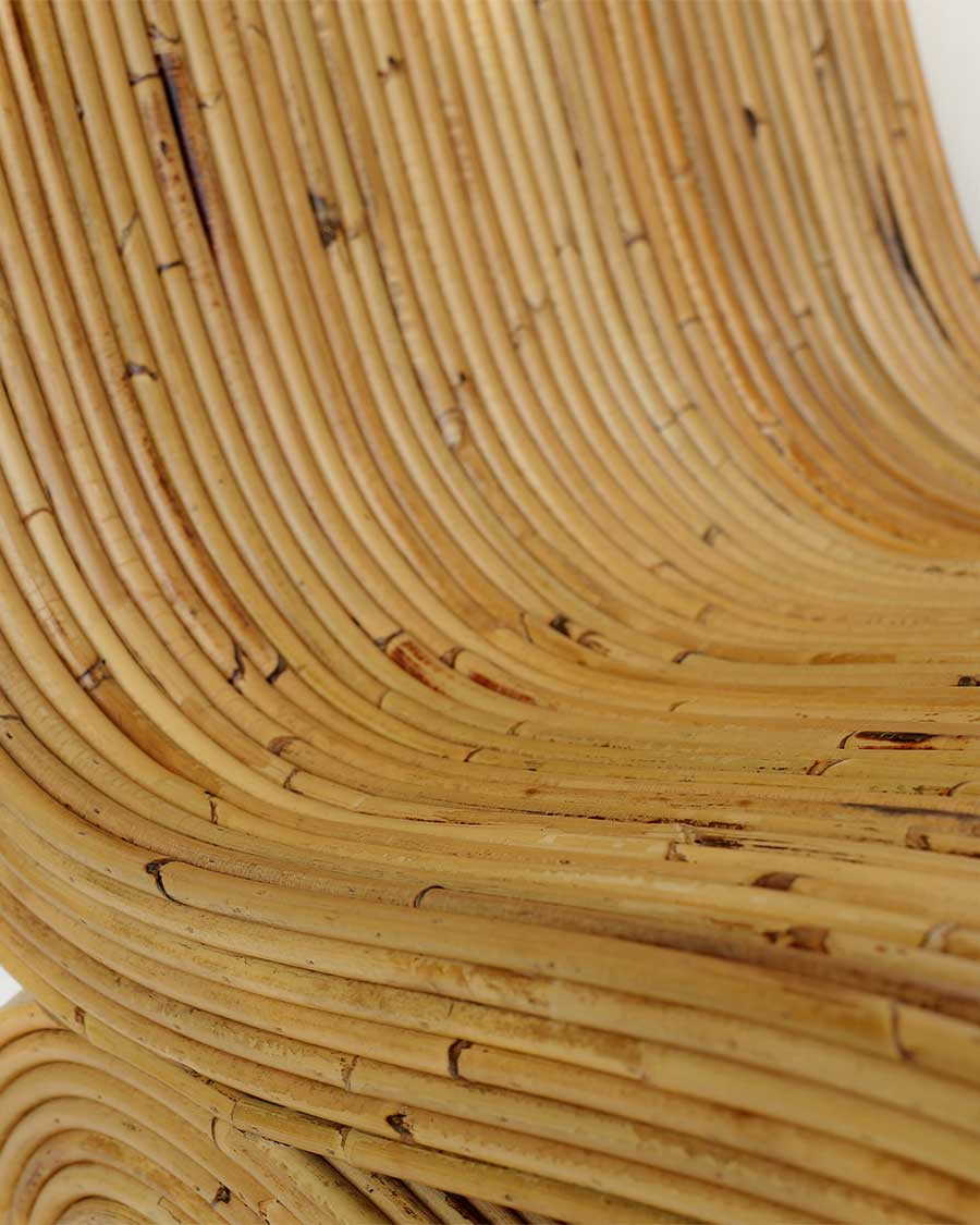 Diu - Designer armchair in woven rattan