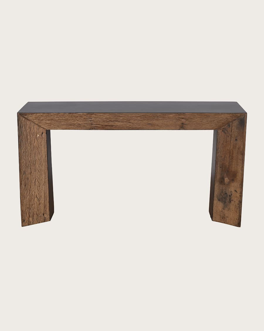 Luma - Consolle in legno massello di mango