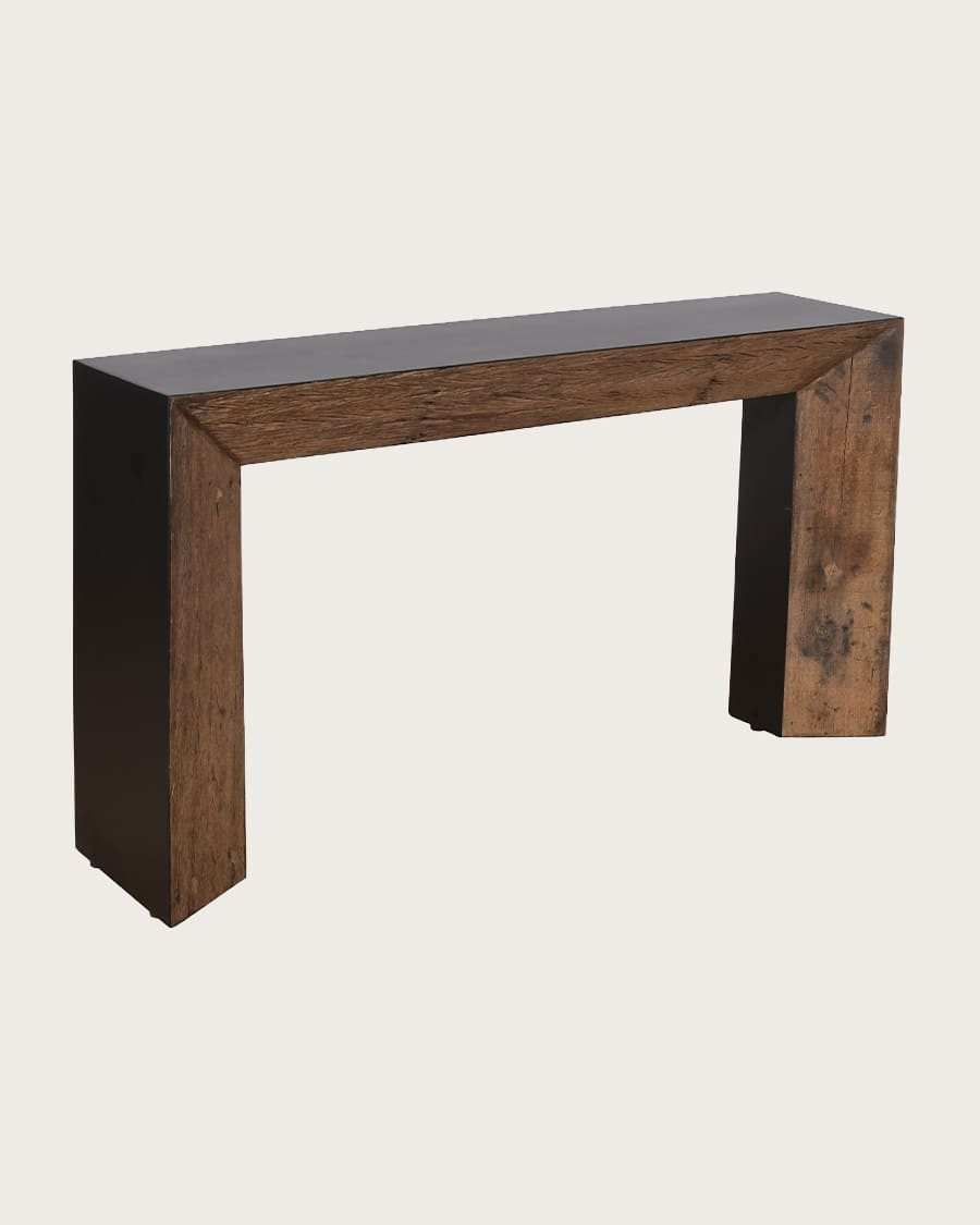 Luma - Console van massief mangohout