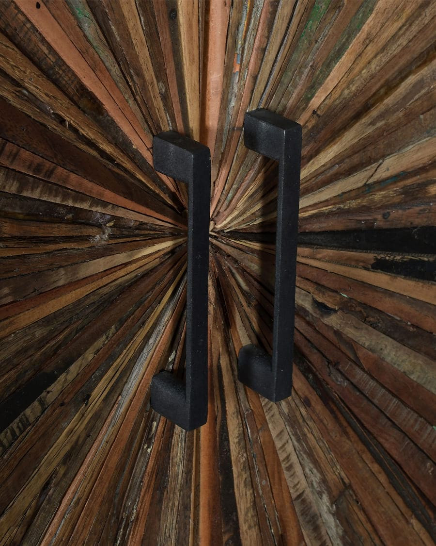 Mandala - Armadio in legno di mango e metallo