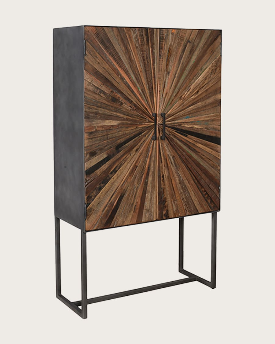 Mandala - Armadio in legno di mango e metallo