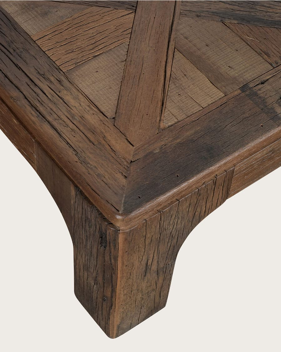 Alma - Table basse carrée en bois massif de manguier