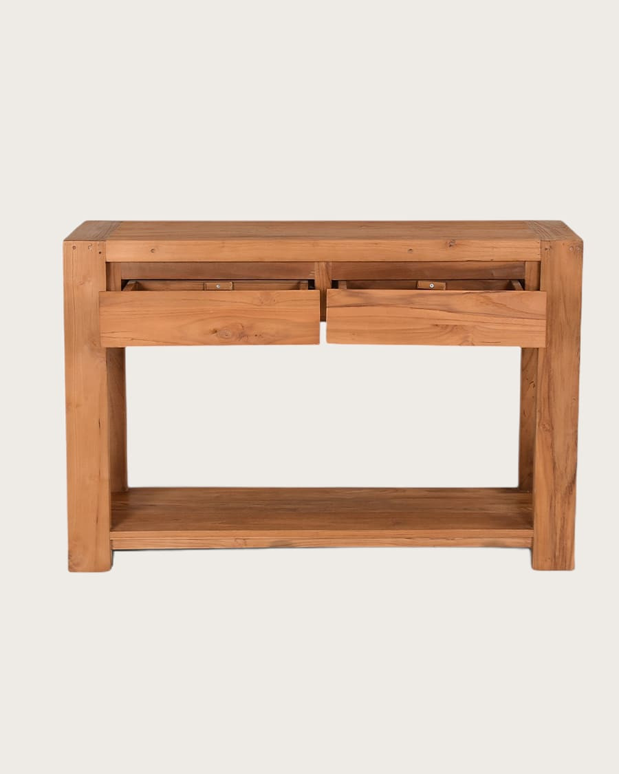 Kutaya - Mesa consola de teca maciza