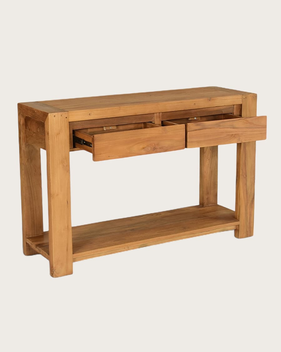 Kutaya - Mesa consola de teca maciza