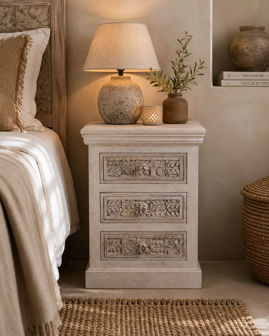 Viva - 3 drawer bedside...