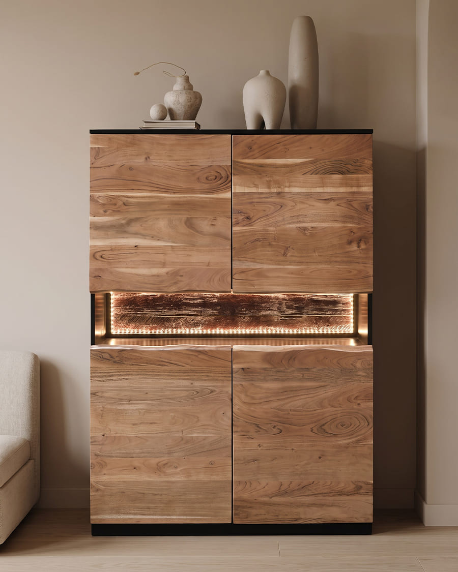 Leo - High acacia wood...