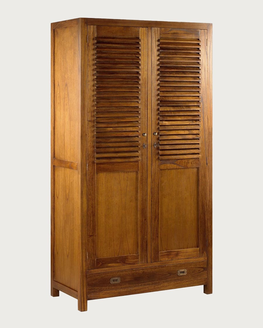 Ariana - 2 door wardrobe in solid midi wood