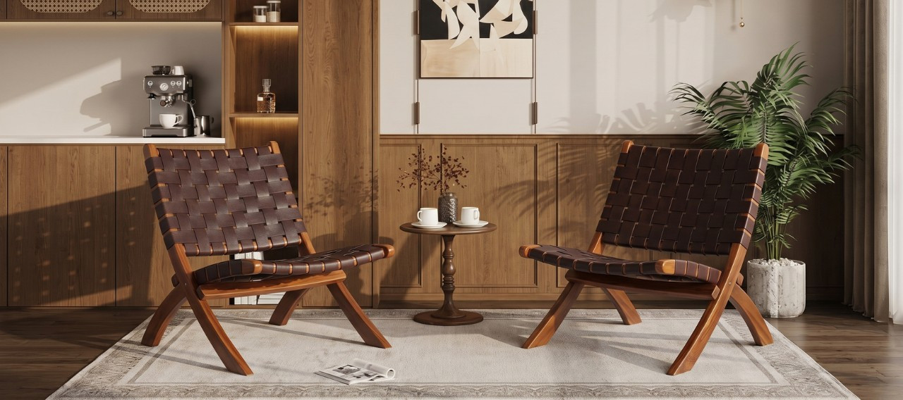Chaise en cuir