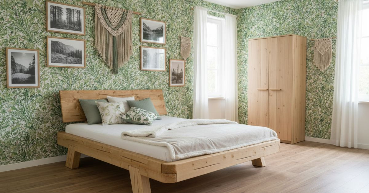 Quelle déco pour une chambre bois et vert