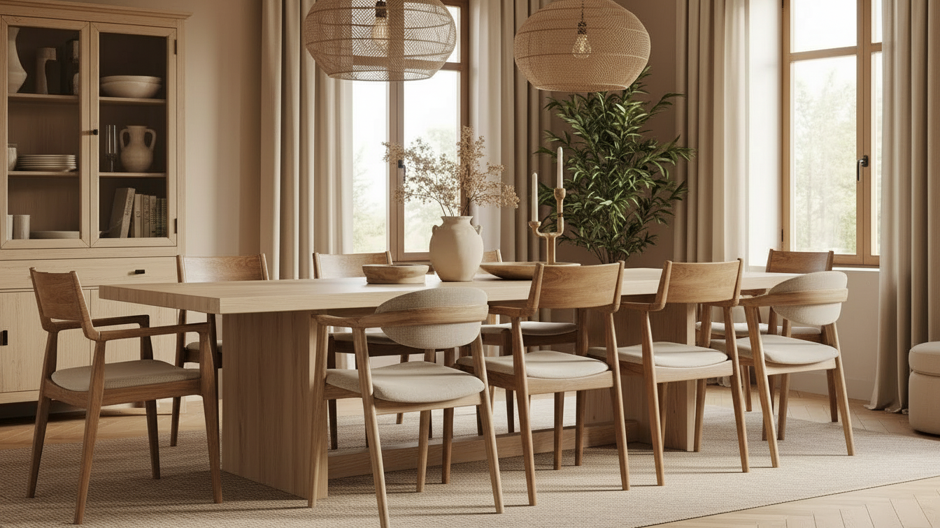 Chaises dépareillées ou assorties : La tendance salle à manger 2026